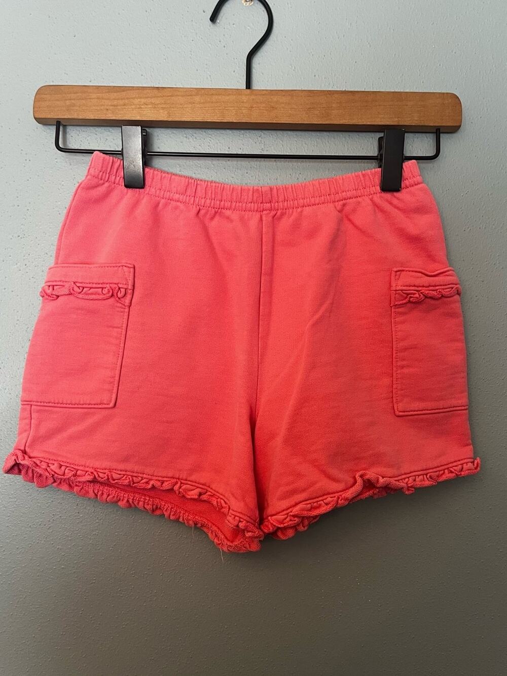 Hanna Andersson Knit Shorts with Ruffle Trim